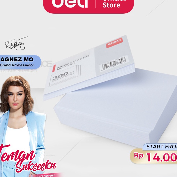 

HEMAT BESARBESARAN Deli Memo Paper Kertas Memo 3 Lembar Warna Putih Tanpa Kotak 77 771