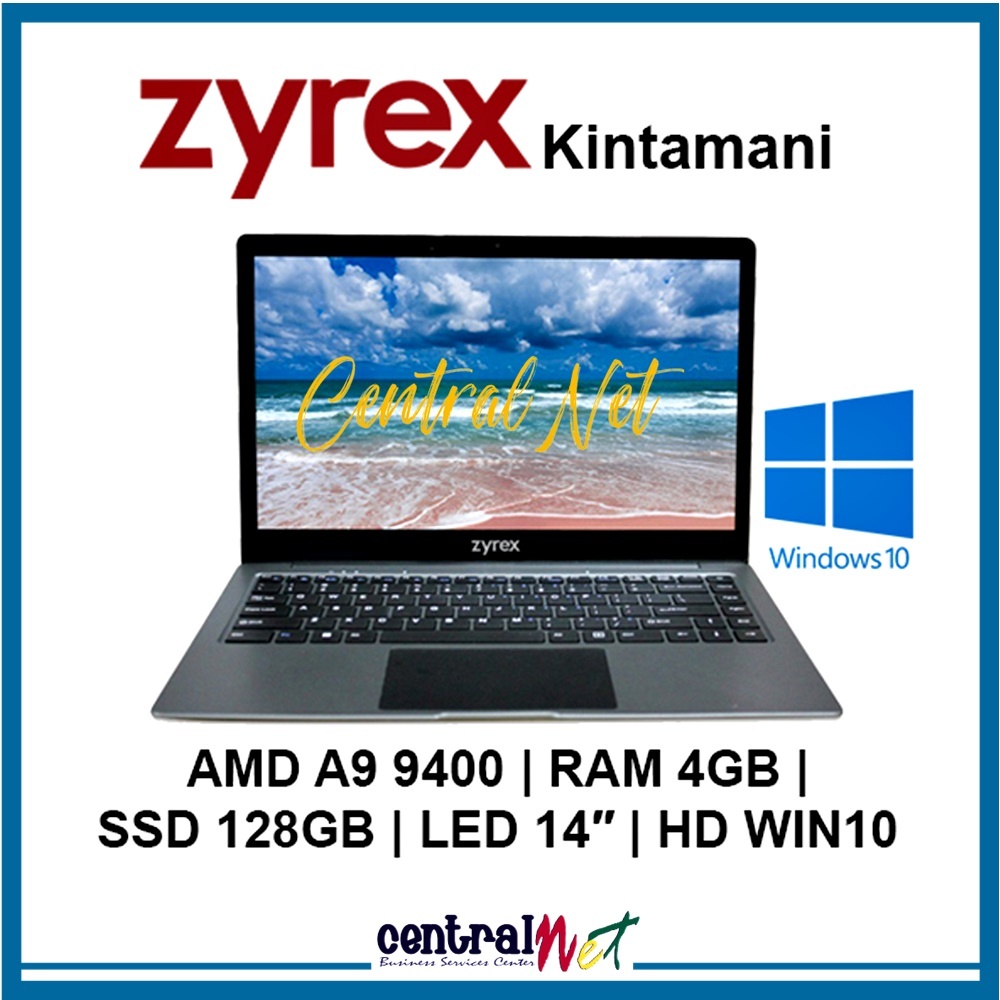 Laptop Zyrex Kintamani AMD A9 9400 4GB 128SSD LED 14″ HD WIN10