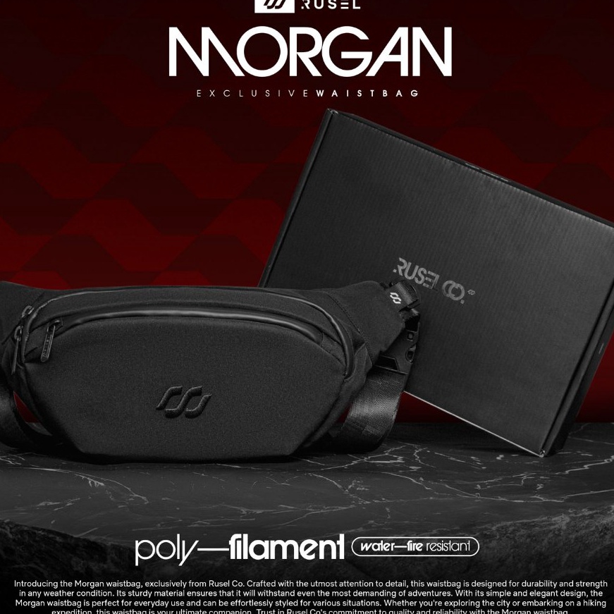 Khusus RUSELCO I Waistbag Morgan Tas Pinggang Pria Wateroof