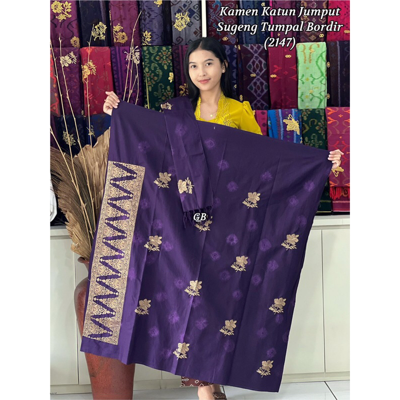 kamen/sewek/kain/rok bali lembaran. kamen set selendang lembaran katun