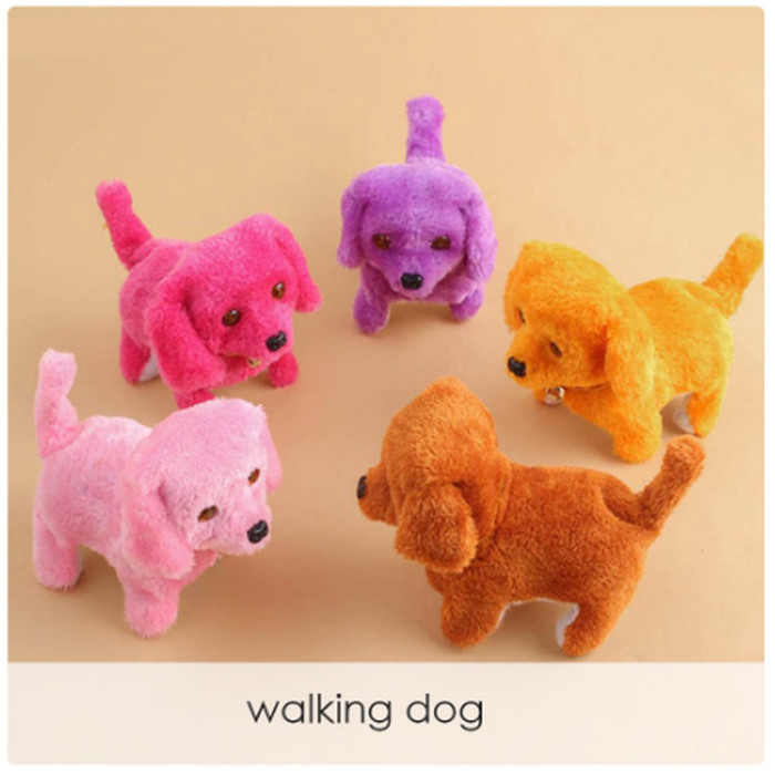 Walking Dog Mainan anjing bisa jalan-jalan Boneka Hewan