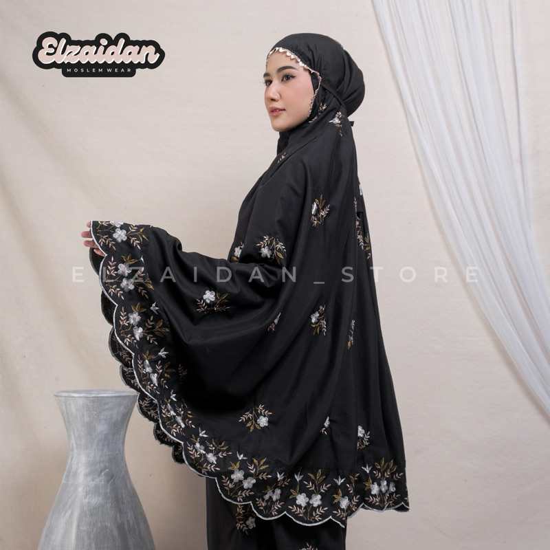 Mukena Dewasa Bordir Abila Katun Premium Mewah cantik