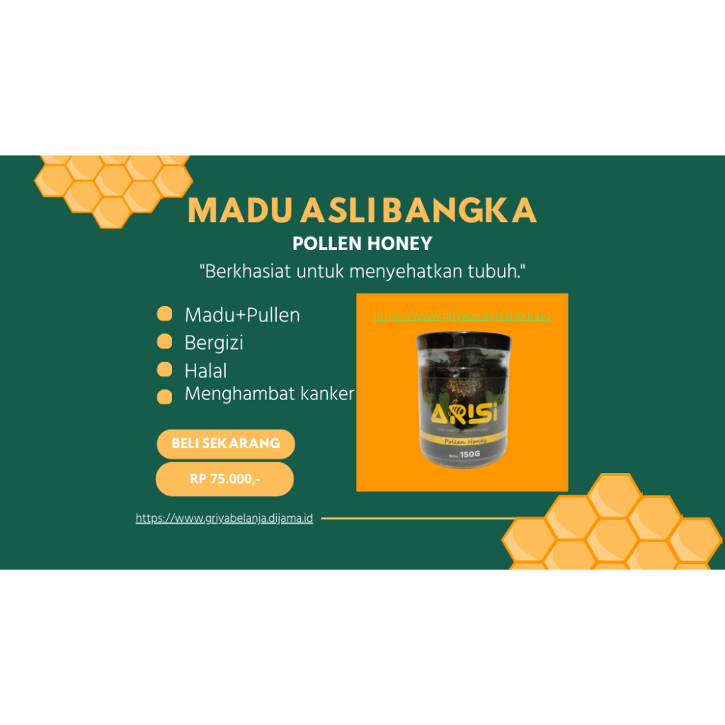 

MADU POLLEN ASLI BANGKA ARISI