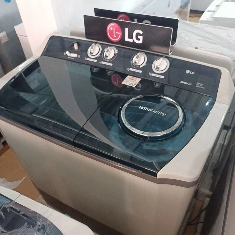 MESIN CUCI LG 16 KG DUA TABUNG P1600RTB GARANSI RESMI LG 16KG P1600 1600RTB P-1600RTB 1600RT