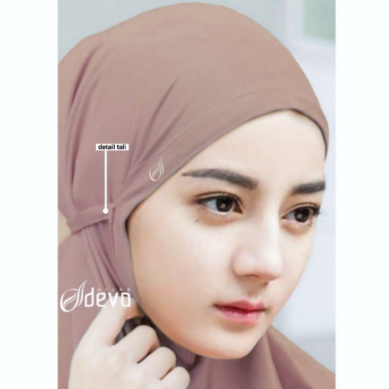 Hijab Olahraga Sport Tali Non Pet Jersey Premium / Jilbab Instan Terbaru 2024 / Kerudung Bergo