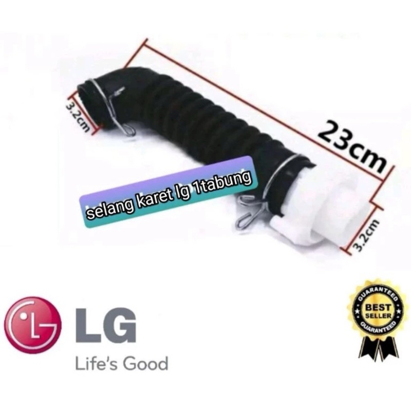 selang karet hitam mesin cuci lg
