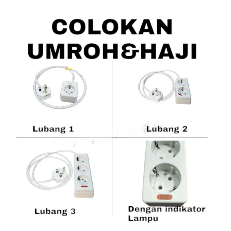 Stop Kontak kaki 3 colokan Travel Arab Saudi Umroh & haji