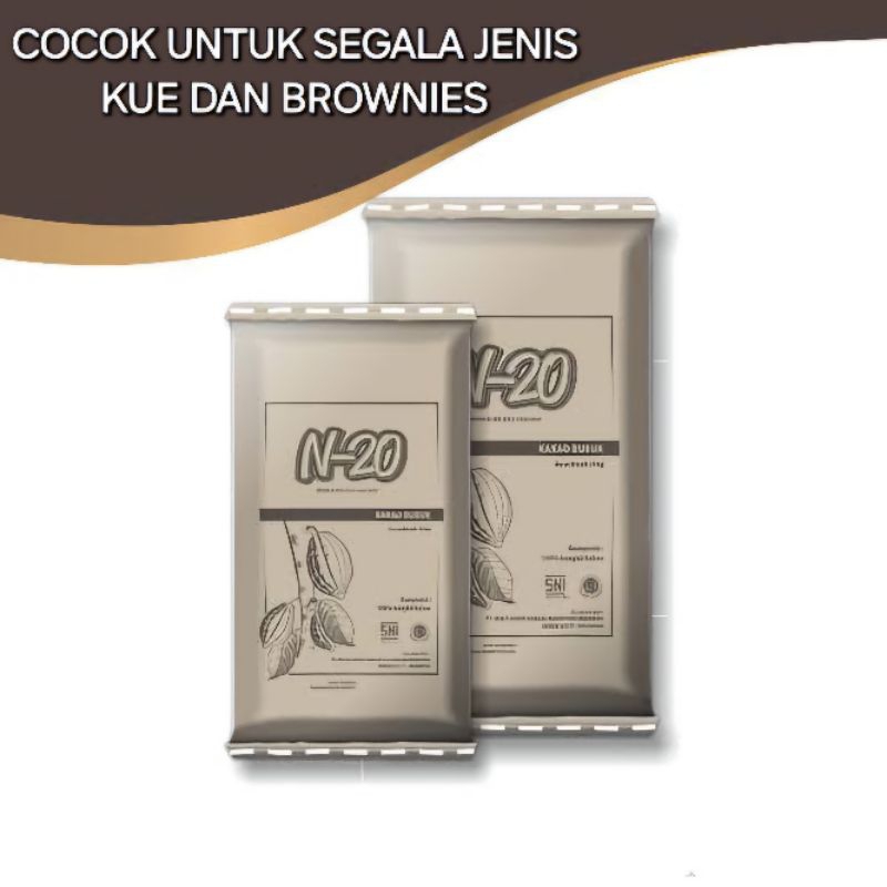 

coklat bubuk cocoa powder n20 parrot repack 1kg