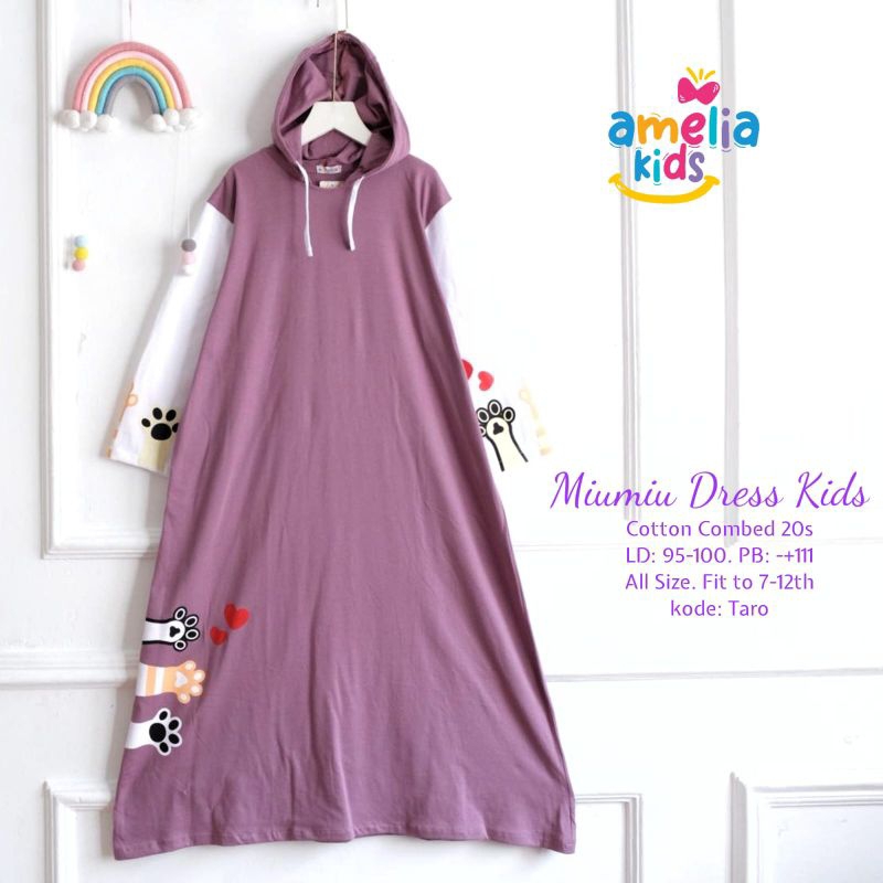 MIUMIU setelan dress overall anak Perempuan by. Amelia kids