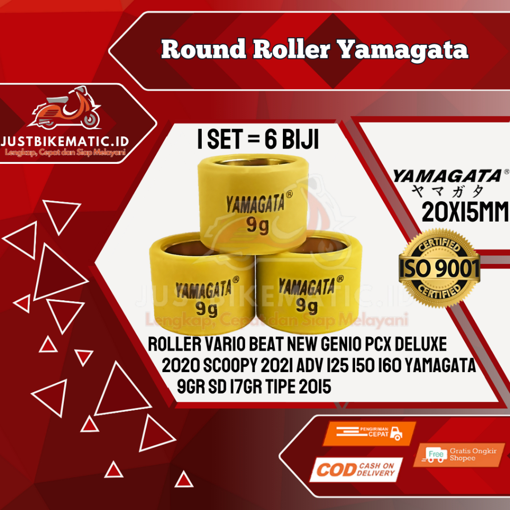 Roller Vario Beat New Genio PCX Deluxe 2020 Scoopy 2021 ADV 125 150 160 cc 7 gr 9 gr 10 gr 11 gr 12 