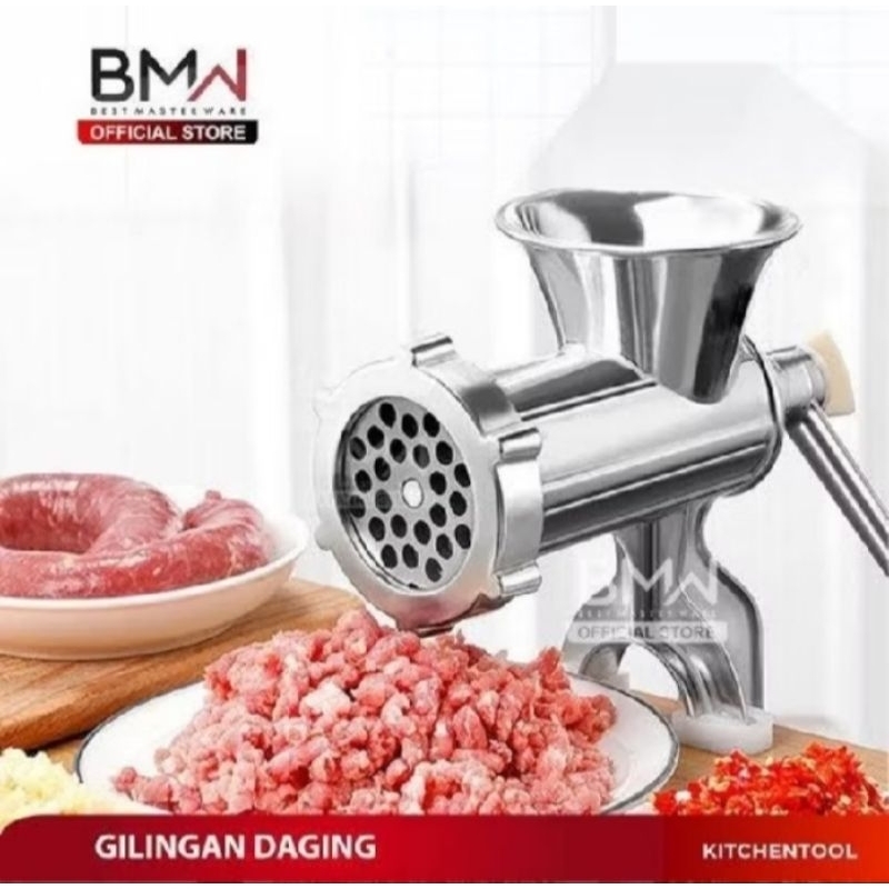 BMW Penggiling Daging /BMW Kitchen Ware - Gilingan / Penggiling Daging Aluminium  Mate BATAM