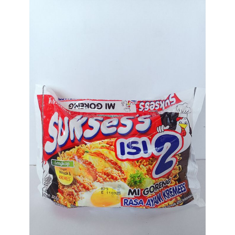 

MIE SUKSES MIE INSTAN ISI 2 MIE GORENG RASA AYAM KREMES