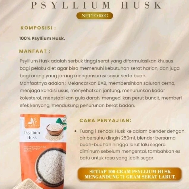 

Psyllium Husk Serat Alami By Herbamour