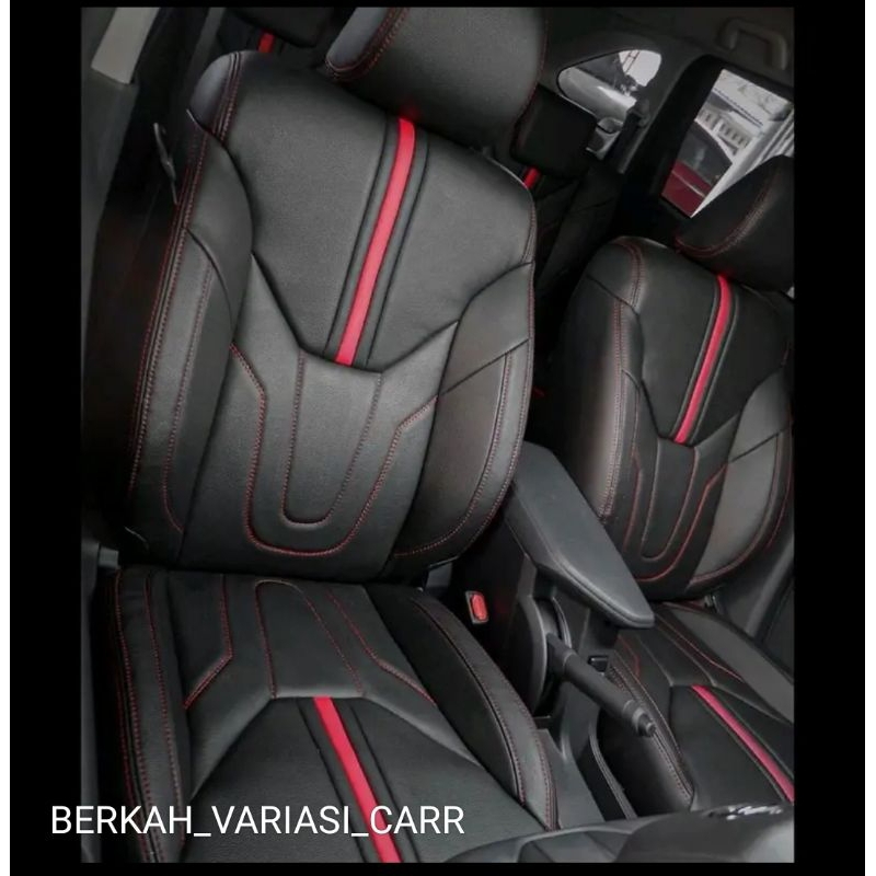 SARUNG JOK MOBIL RUSH GR KULIT MBTECH FULL SEAT