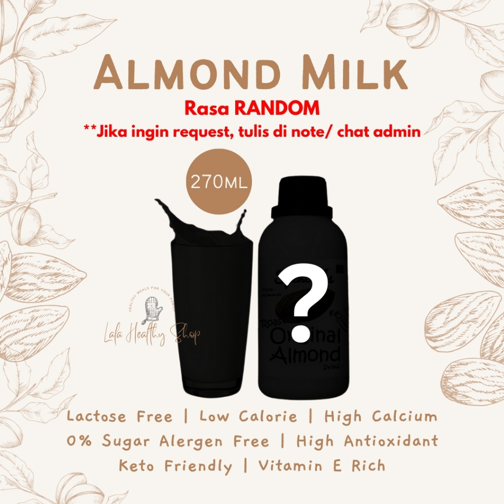 

Spencer's Susu Almond (270ml) Rasa Random | Original Roasted / Choco Roasted / Vanilla Raw