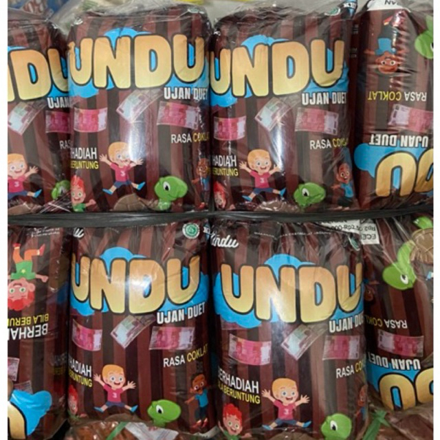 Chiki Undu ujan duit berhadiah uang 1 pack isi 10pcs-4 pack isi 40pcs/Ciki berhadiah virall Undu