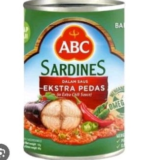 

ABC Sardines Extra Pedas 155gr