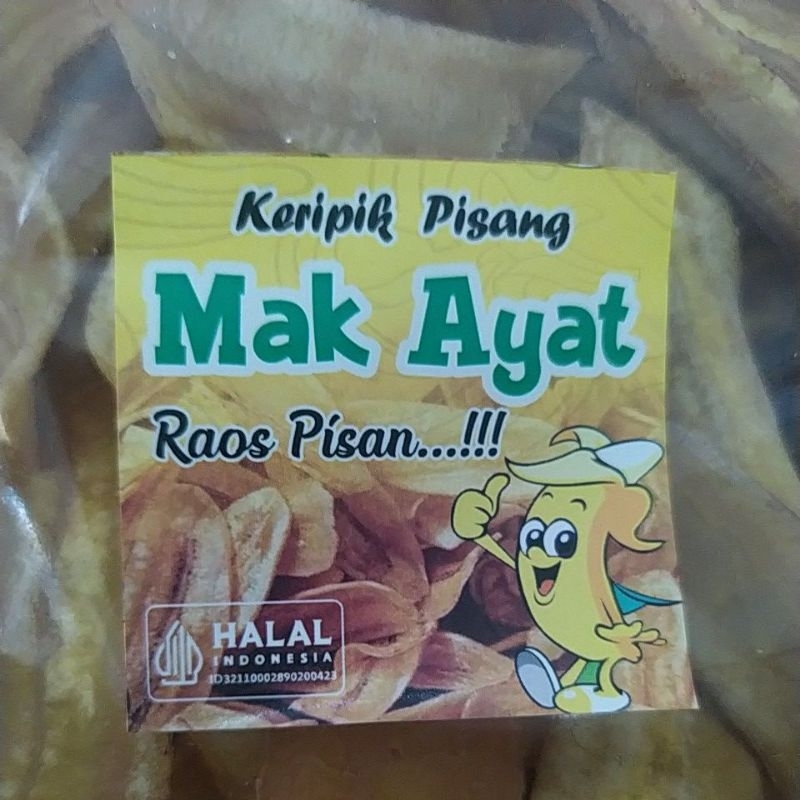 

Keripik Pisang asin Mak Ayat 1 kg