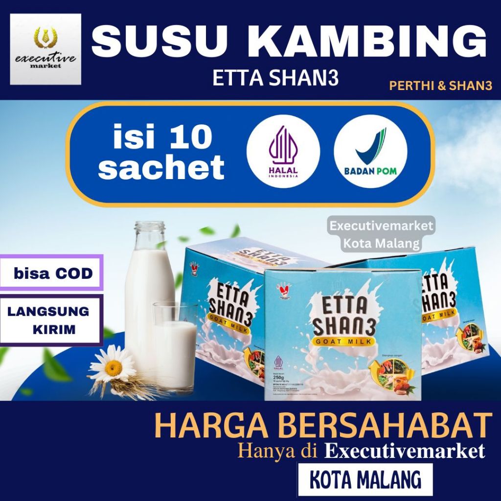 

SUSU KAMBING | Pengganti SUKATE | ETTA SHAN3 | ETTASHAN 3 | NUTRISI OTAK | IMUN