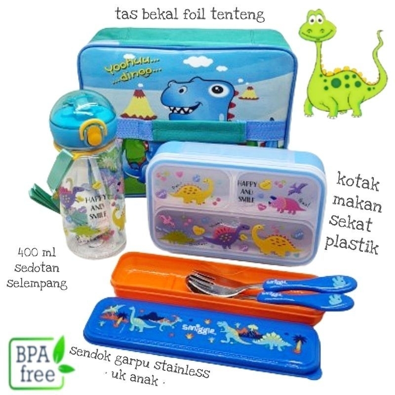 Set bekal anak dino