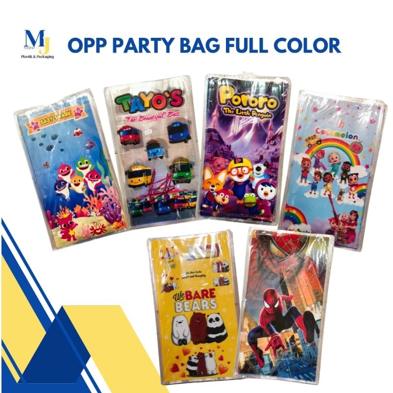 

Plastik OPP PARTY BAG/Snack Ulang Tahun Full color