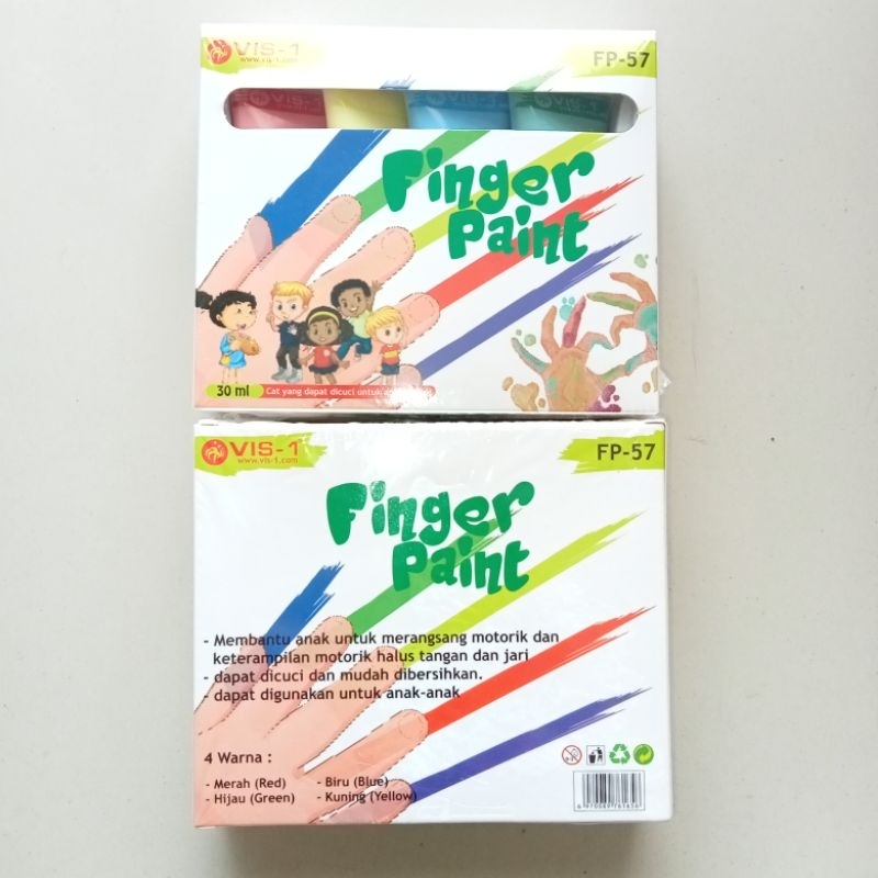 

RB Cat Jari Finger Paint VIS-1 FP-57 30ml ( Set ) [ Original ]