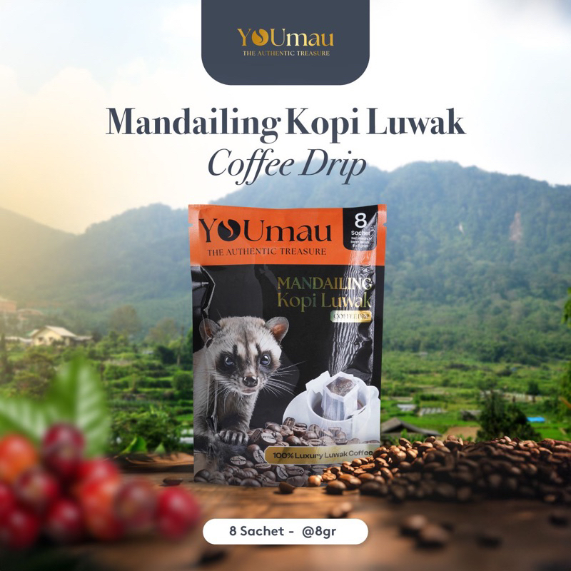 

YOUmau Mandailing Kopi Luwak Drip sachet