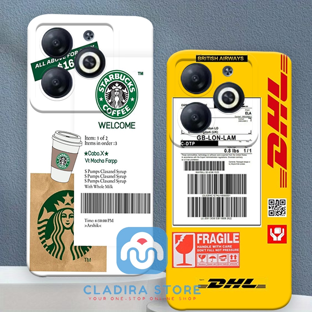 (BR001) Softcase Infinix Smart 8  / Smart 8 PRO - Tecno Spark 20 / 20C - Infinix Hot 40i - Tecno Spa