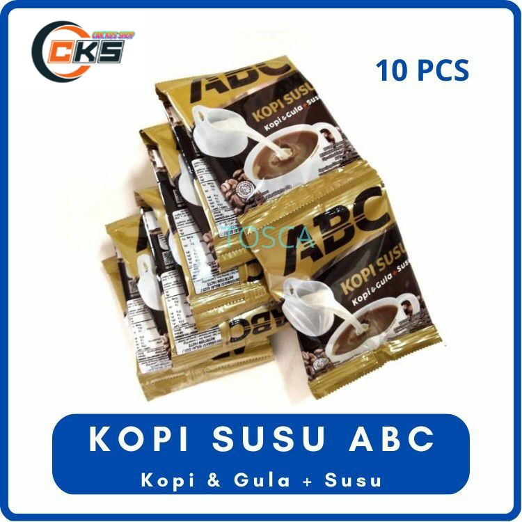 

Kopi Susu ABC 1 Renceng Isi 10 Sachet (30gr per Sachet)