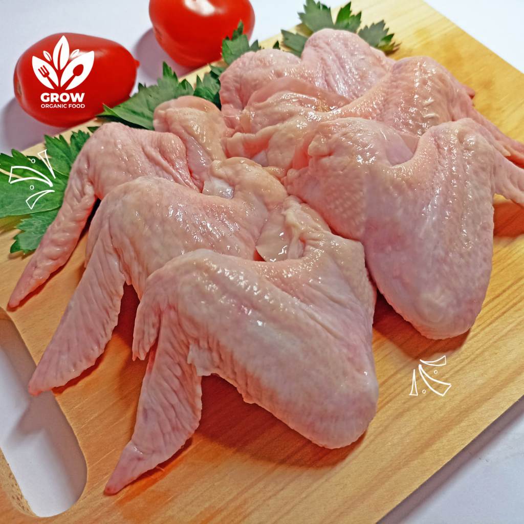 

Sayap Ayam Negeri Organik Probiotik Grow Organic (500gr)