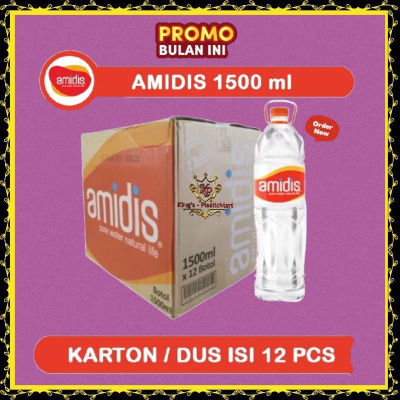 

Air Minum Amidis 1500 Ml ( Isi 12 Pcs / Dus)