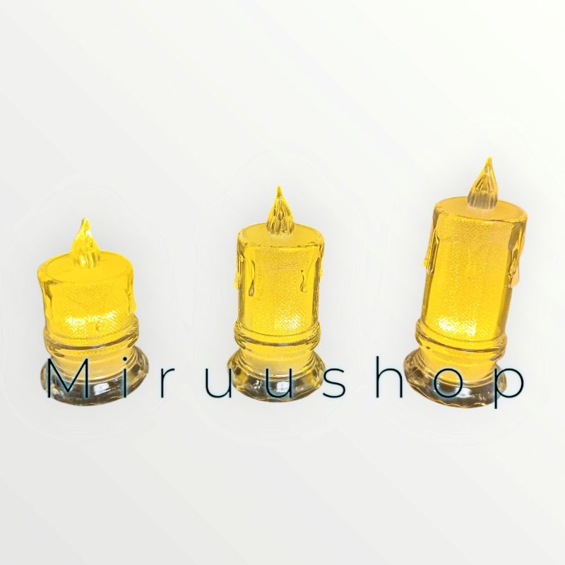 Lilin elektrik LED premium hias korea aesthetic lilin natal lilin altar lampu tidur korea model melt