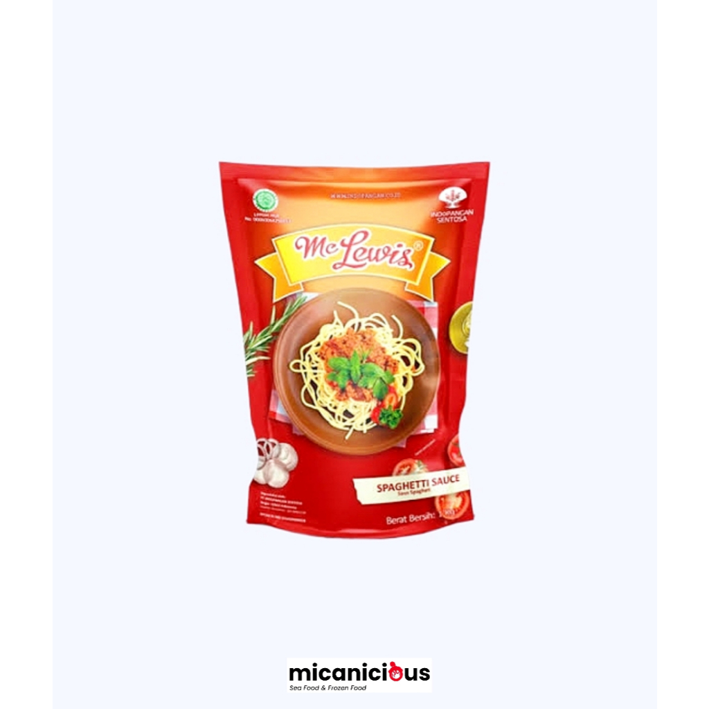 

MC LEWIS SPAGHETTI SAUCE / SAUS SPAGETI 1KG