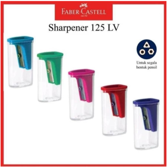 

[1 Pcs] Rautan Faber-Castell 125LV / Serutan Pensil / Sharpener Faber-Castell 125LV