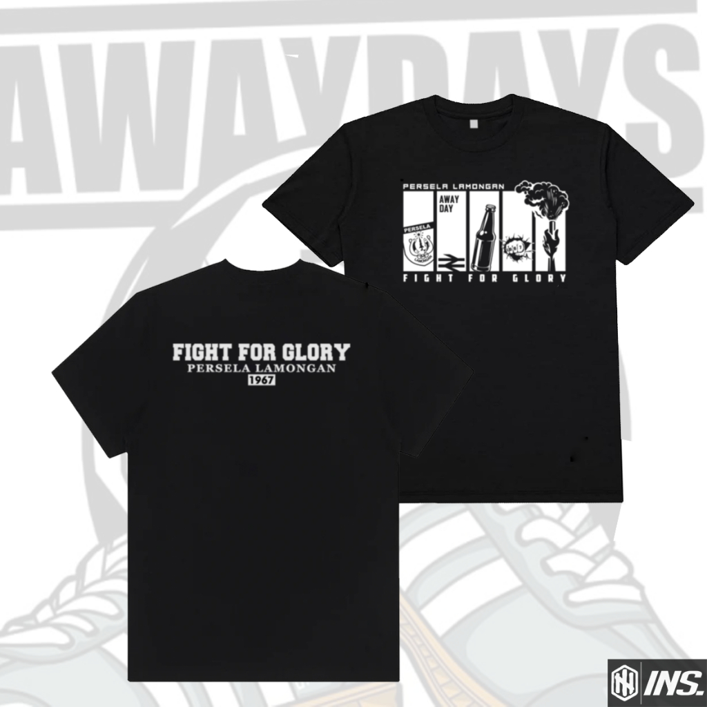 kaos tshirt casual persela lamongan away days fight for glory