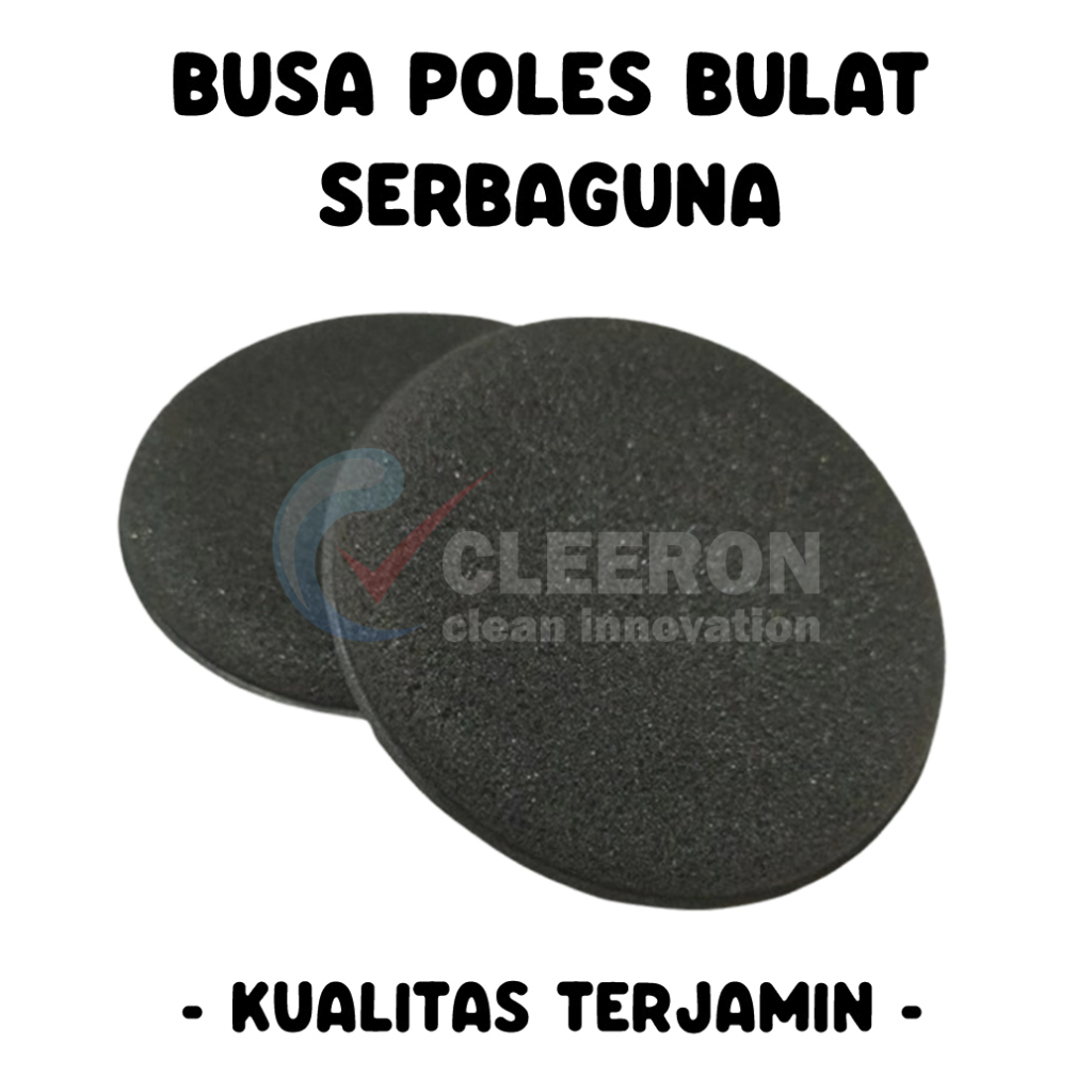 Busa Poles Bulat Aplikator Serbaguna l Busa Pad Hitam l Busa Hitam Aplikasi l Busa Gosok Busa Pad Sp