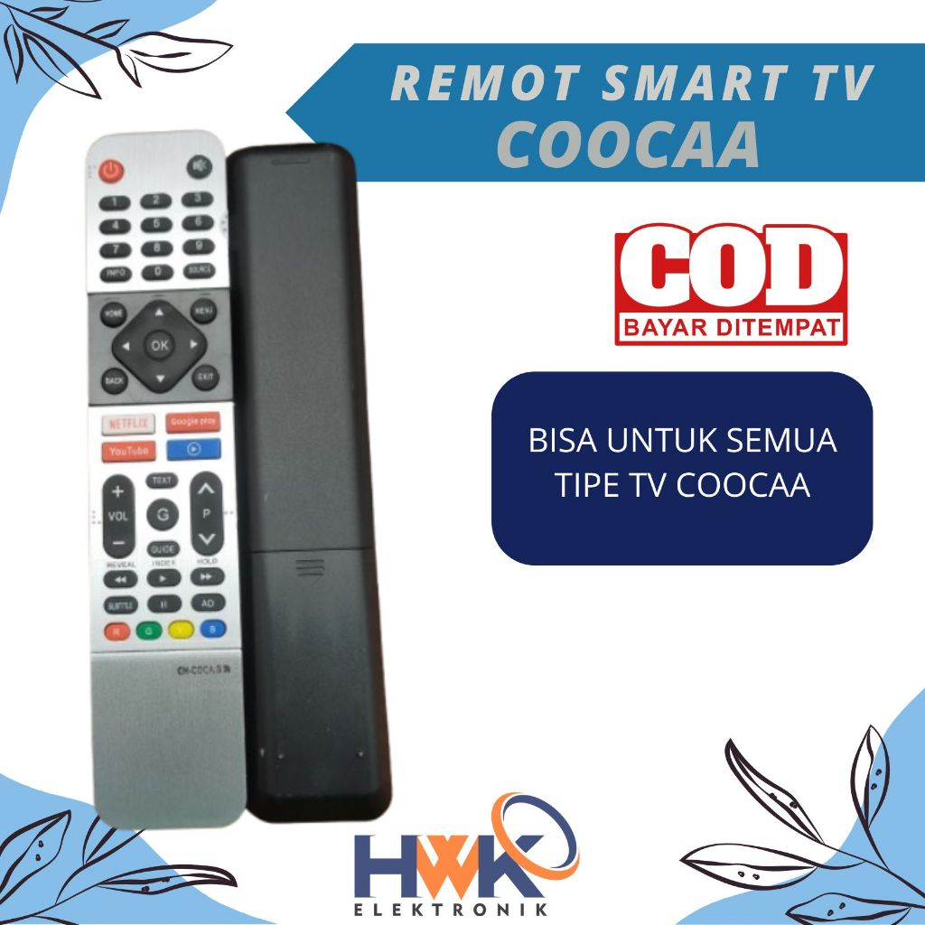 Remote Smart Tv Coocaa Android semua tipe / Remote Smart TV Coocaa