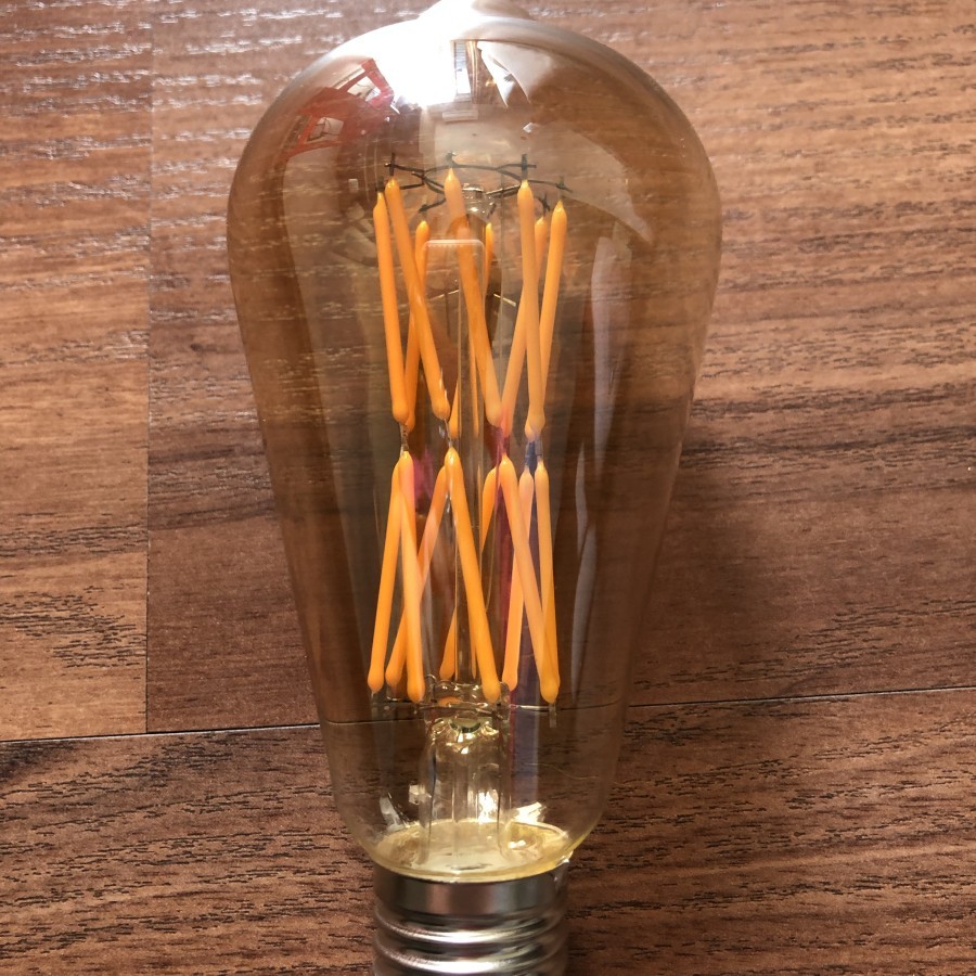 Bohlam led filamen ST 64 16 watt e27 edison oval antique cafe outdoor