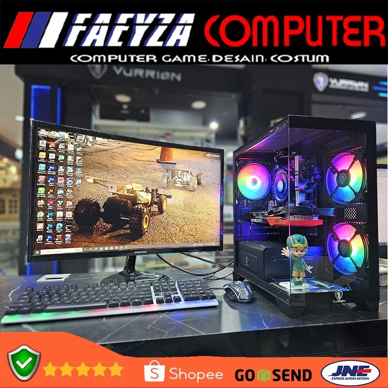 PC GAMING RYZEN 5 3400G | SSD 128GB | RAM 16GB | FULLSET MONITOR 24"