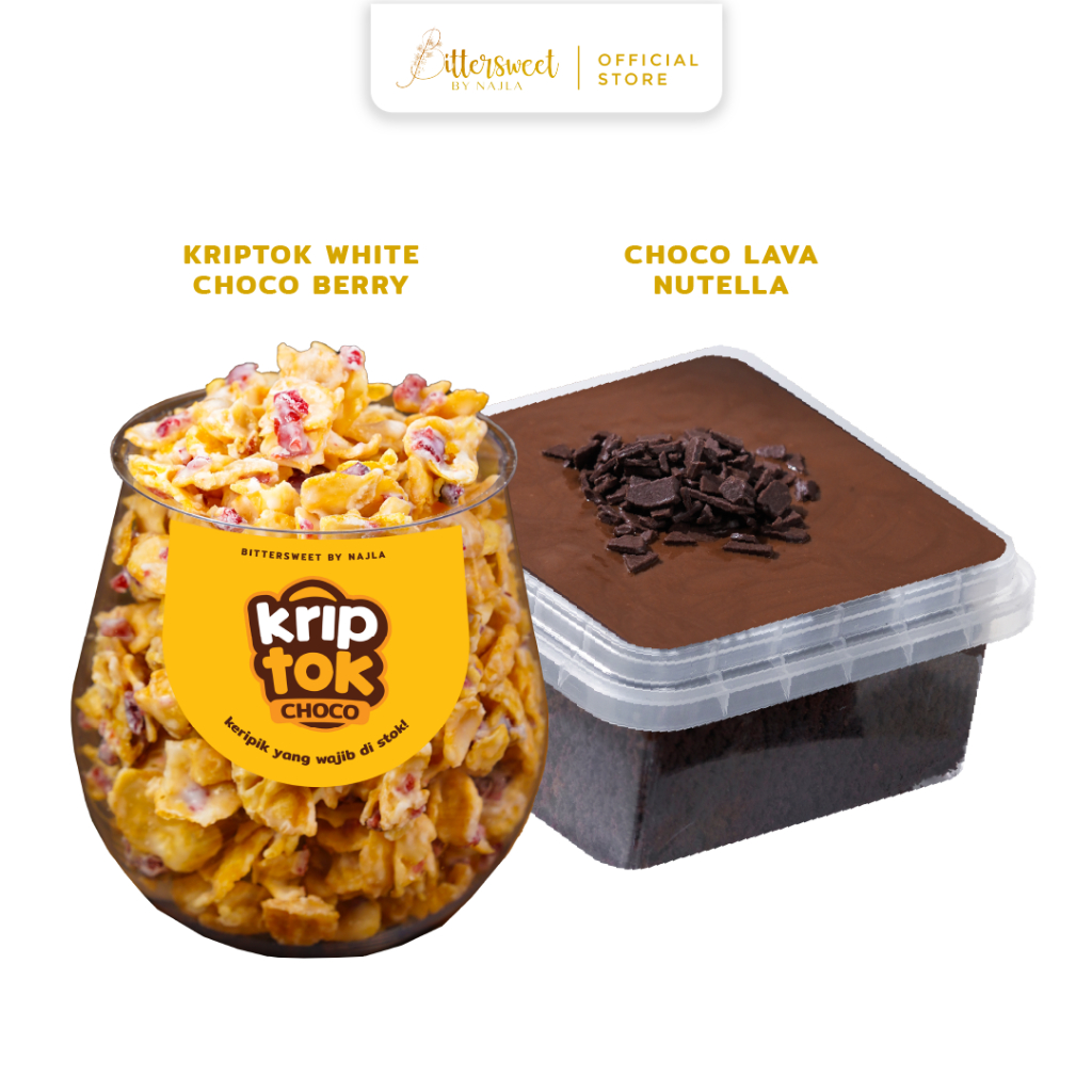 

[ SPESIAL PAY DAY ] Lava Nutella & Kriptok White Choco Berry - Bittersweet by Najla