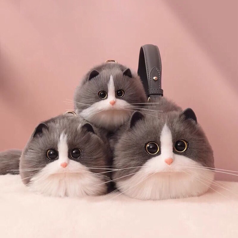 (Ready Stok) MAOTAIMENG TAS KUCING VIRAL PREMIUM / TAS LUCU / TAS GEMOY / TAS BENTUK KUCING 3in1