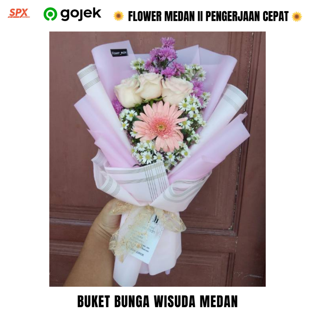 flower medan buket bunga mawar asli wisuda anniversary ultah toko bunga medan