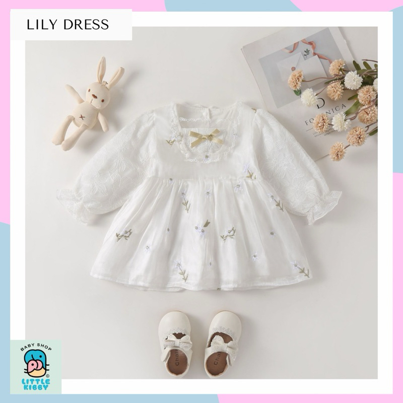 LITTLE KIBBY | LILY DRESS | DRESS BAYI | BAJU BAYI | BAJU ANAK | GAUN PESTA ANAK | GAUN PESTA BAYI |