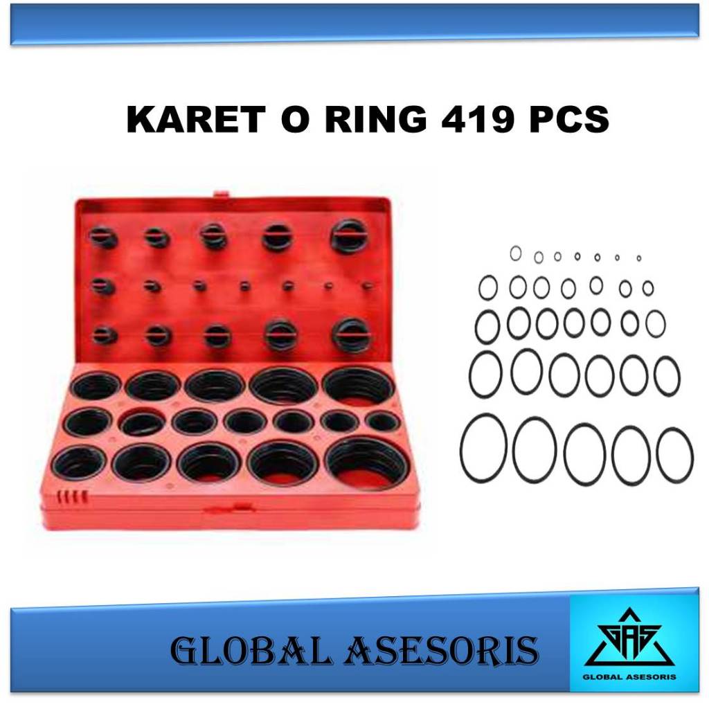 Set Karet Segel O-Ring Reparasi Ac Mobil Spare Part Penutup Karet Cincin Penyegel Gasket Set Kit Kar