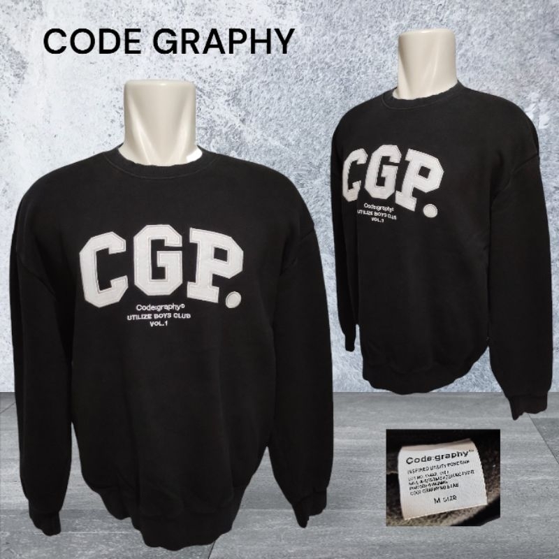 CN CGP ORI / Crewneck CGP Ori / Crewneck Pria CGP / CN Code Graphy Ori - Preloved/Bekas/Thirdt