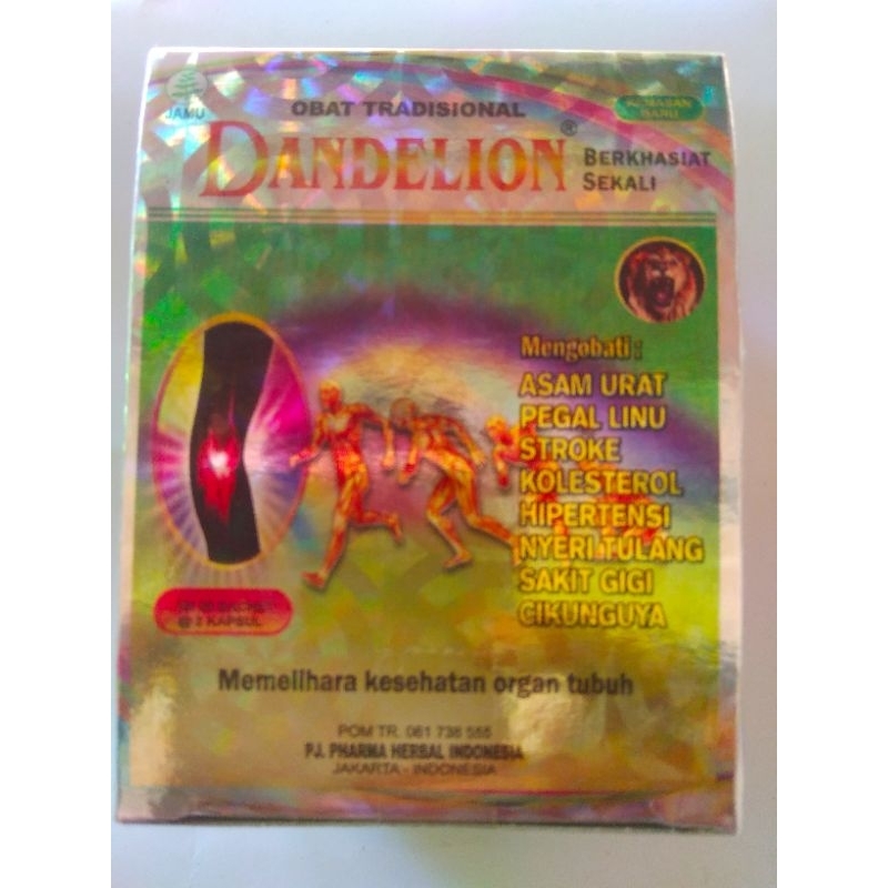 

Dandelion kapsul asam urat pegalinu original 100%