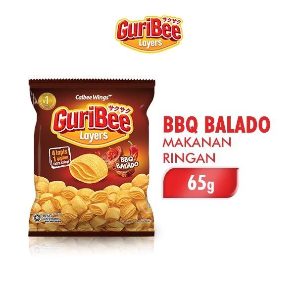 

Guribee Layers Makanan Ringan BBQ Balado 65 gr