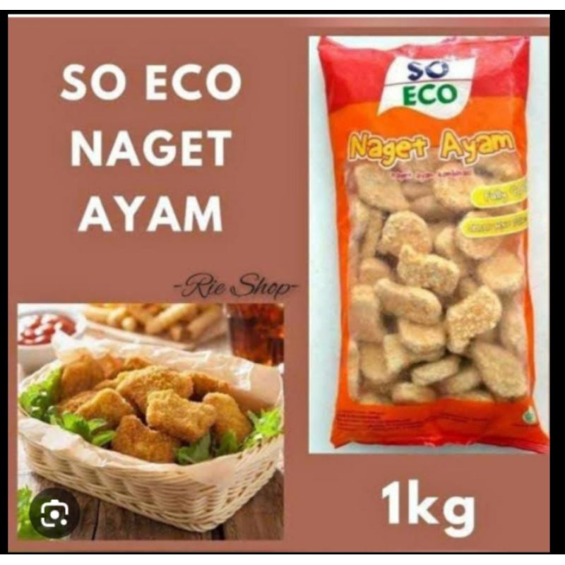 

SO ECO NUGGET 1KG ENAK NIKMAT HALAL BERGIZI PENGIRMAN DEPOK