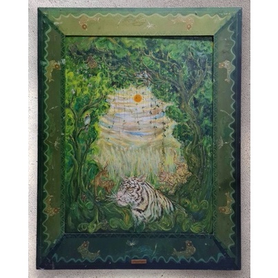 Lukisan Hutan Dago Pakar Tempo Dulu Karya Santoso Sertifikat