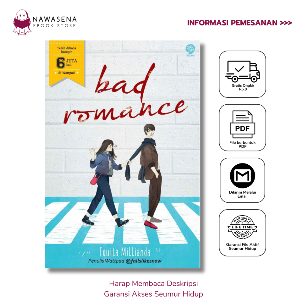 

BAD ROMANCE a novel by Equita Millianda BOOK BESTSELLER ( BAHASA INDONESIA )